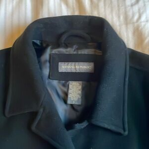 Banana Republic Pea Coat - Black